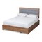Baxton Studio Lene Modern Dark Grey Fabric and Ash Walnut Brown Finished Wood Full Size 3-Drawer Storage Bed 175-9431-9620-Zoro - alternate 1